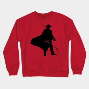 Zorro's Silhouette (Black) Crewneck Sweatshirt